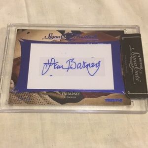 Lem Barney Autograph NEW in Factory Sealed Case Cool Rare Collectible must have
